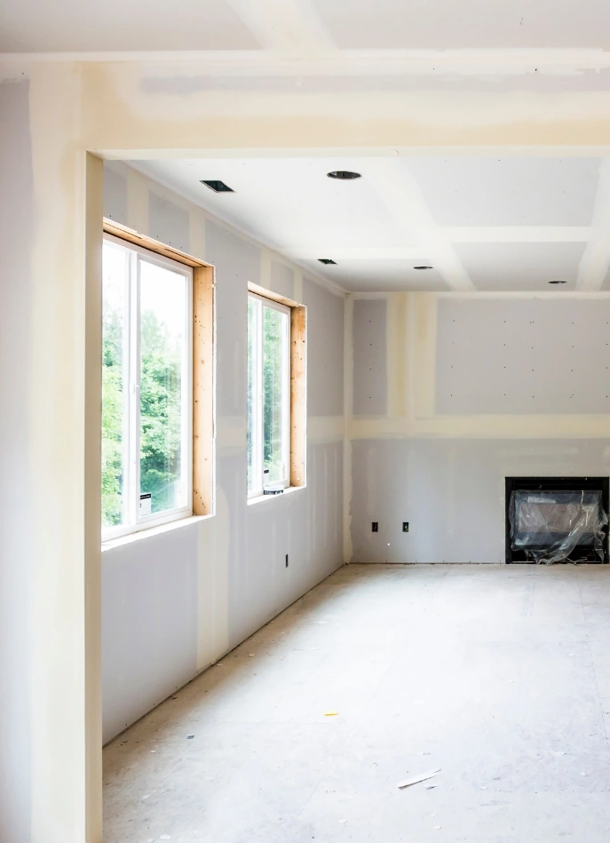 Neu gestalteter Wohn- und Essbereich nach Innenausbau in Mannheim