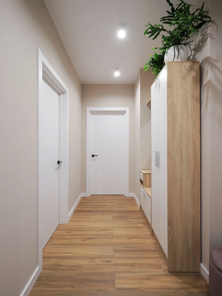 Moderne Haustür nach Austausch durch Innenausbau Feikler